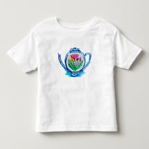 Flower Teapot Toddler T-Shirt