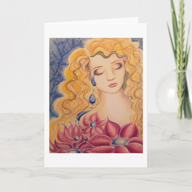 Flower Tears greeting card (Front)