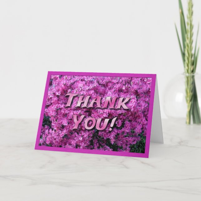 Flower Thank You Card (Front)