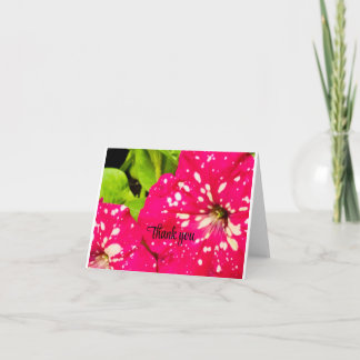 Flower Thank You Card Blank Inside