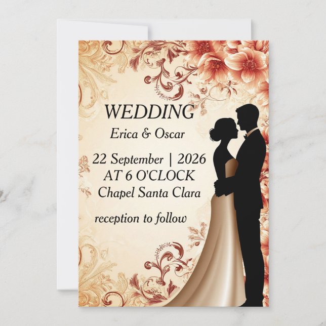 ✨ Flower Theme Invite For Bridal Shower ✨ (Front)
