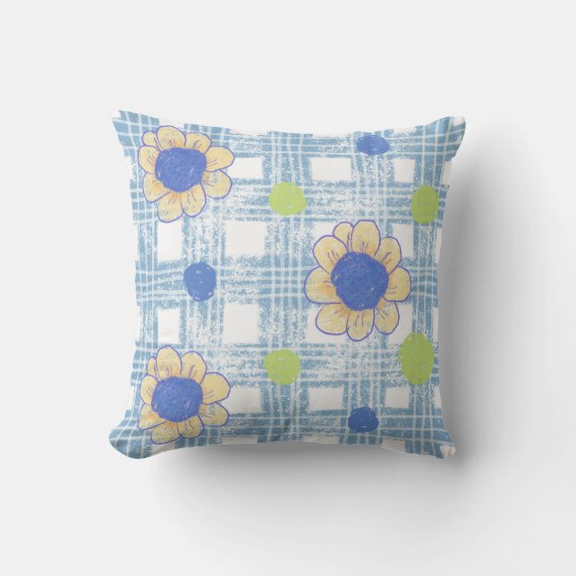 Flower throw pillow (Front)