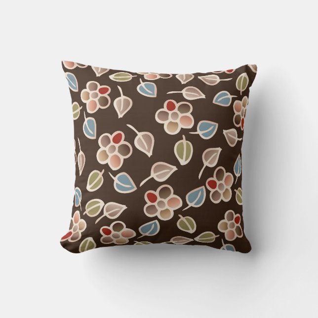 flower throw pillow (Front)