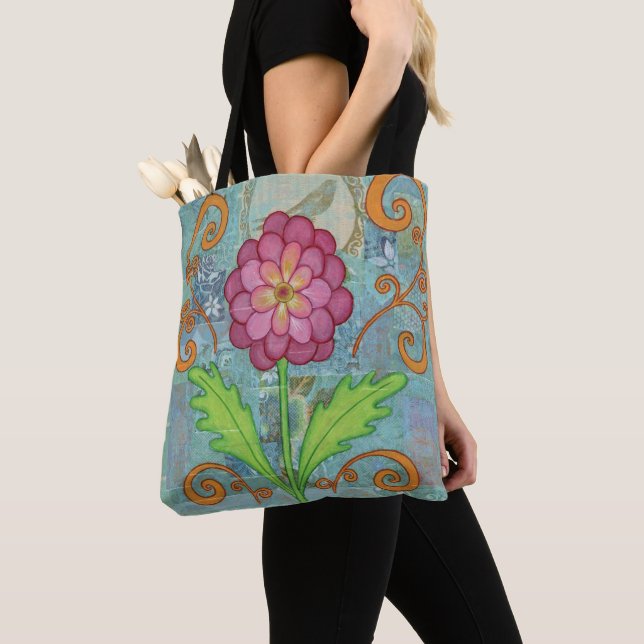 Flower Tote Bag (Close Up)