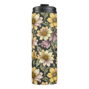 Flower travel mug