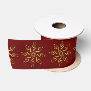 flower treble clef - ribbon satin ribbon