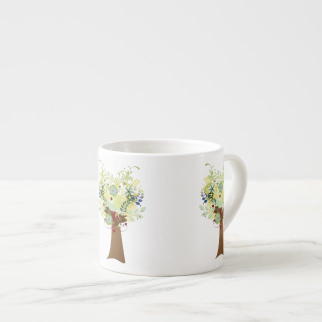 Flower Tree Espresso Cup (Front Right)
