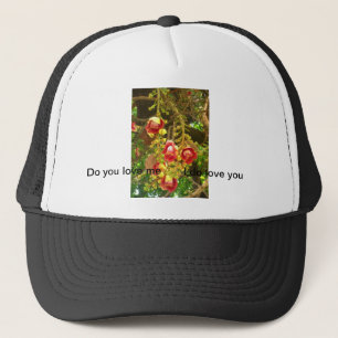 flower trucker hat