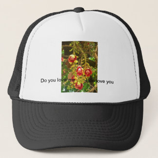flower trucker hat