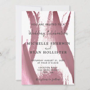Flower Tulip Wedding Invitation Card