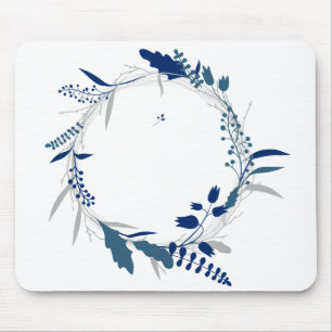 Flower Twig Corolla Wreath Lease Spring Leaf Mouse Pad