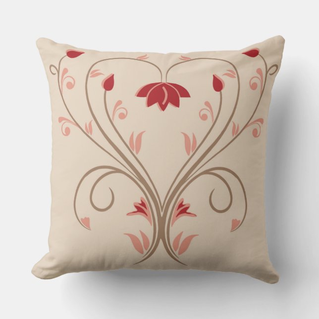 Flower Twirl Reversible Cushion (Front)