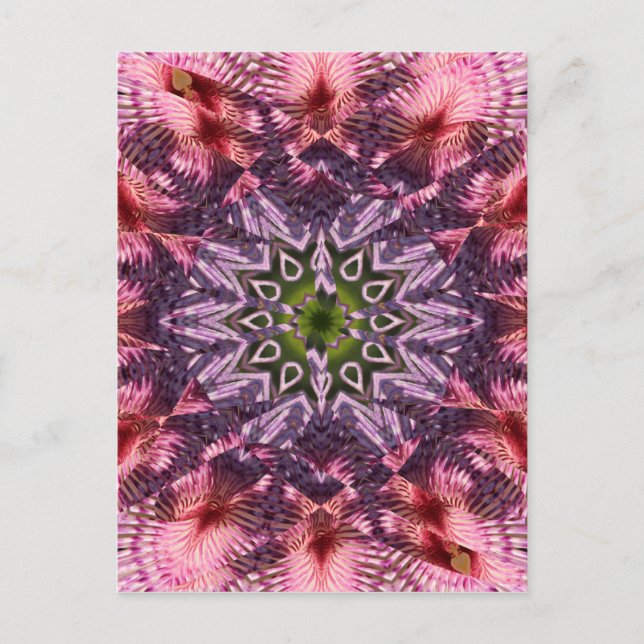 Flower Twist Mandala 2015 Postcard (Front)