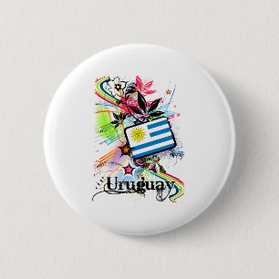 Flower Uruguay 6 Cm Round Badge