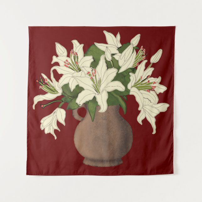 Flower vase tapestry (Front)