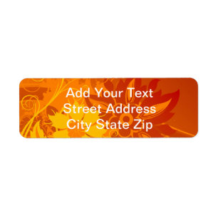 Flower Vectors Return Address Label