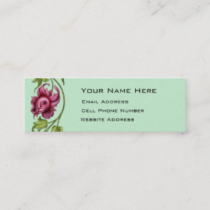 Flower Vine Skinny Profile Card