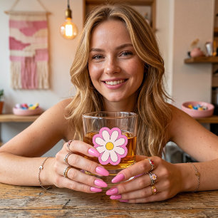 Flower Whiskey Glass
