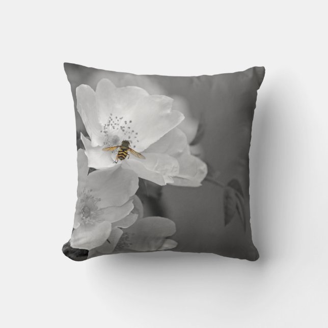 Flower with Bee PILLOW (Front)
