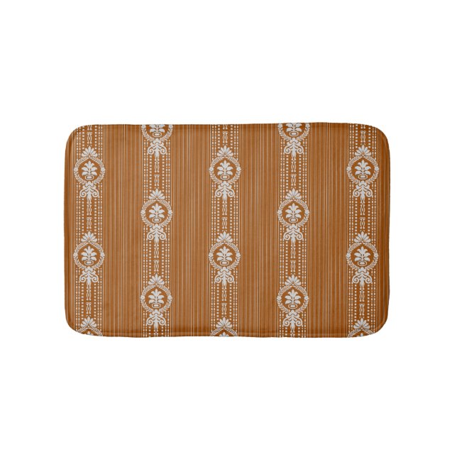 Flower with laurel wreath bath mat (Front)