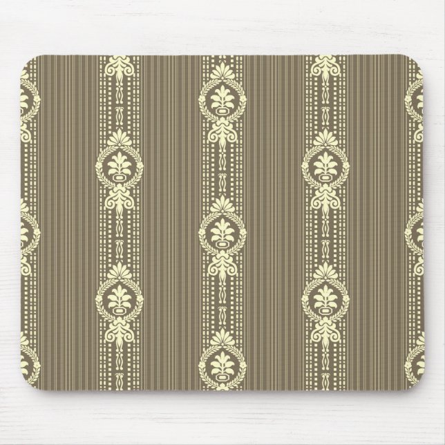 Flower with laurel wreath in sepia mouse pad (Front)