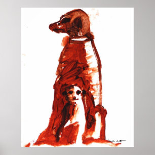 Flower with pup - Art Print