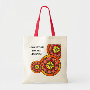 Flower Within Mandala Yoga Fitness Unique Zen Tote Bag
