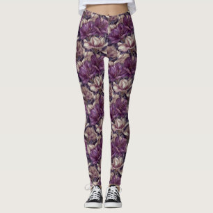 Flower Workout Amaryllis Petal Moms Mothers Day  Leggings