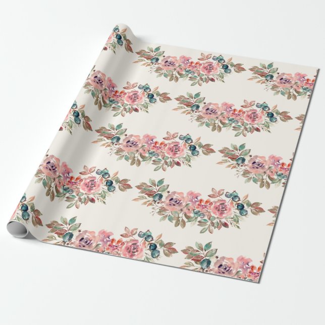 Flower Wrapping Paper (Unrolled)