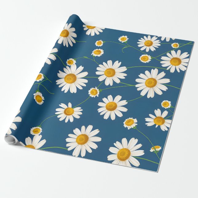 Flower Wrapping Paper (Unrolled)