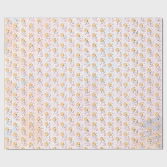 Flower Wrapping Paper (Flat)
