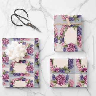 Flower Wrapping with space for your message Paper Sheet