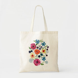 Flower Wreath Boho Tote Bag
