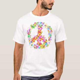 Flower Wreathe Peace Sign T-Shirt