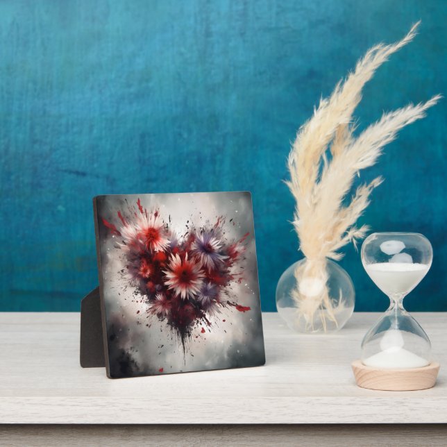 Flowered Heart Plaque (Insitu)