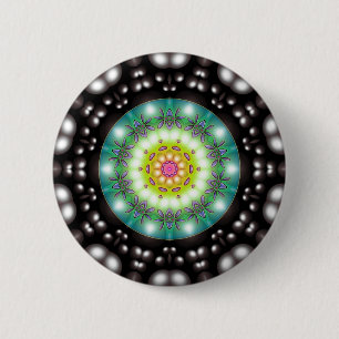 Flowered Moom 6 Cm Round Badge