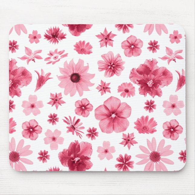 flowered mouse carpet pad (Front)