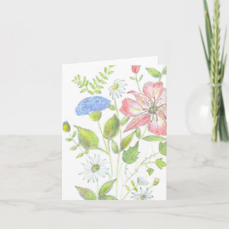 Flowered Note Card
