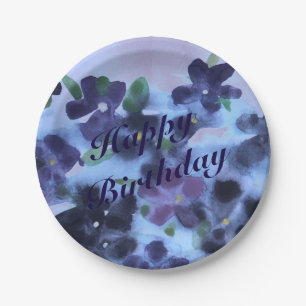 Flowered Paper Plates