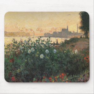 Flowered Riverbank, Argenteuil - Claude Monet - c1 Mouse Pad