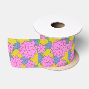 Flowered Satin Ribbon