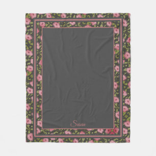 Flowered Travel Blanket