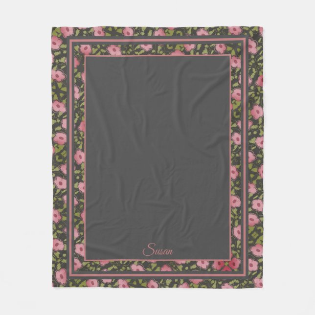 Flowered Travel Blanket (Front)