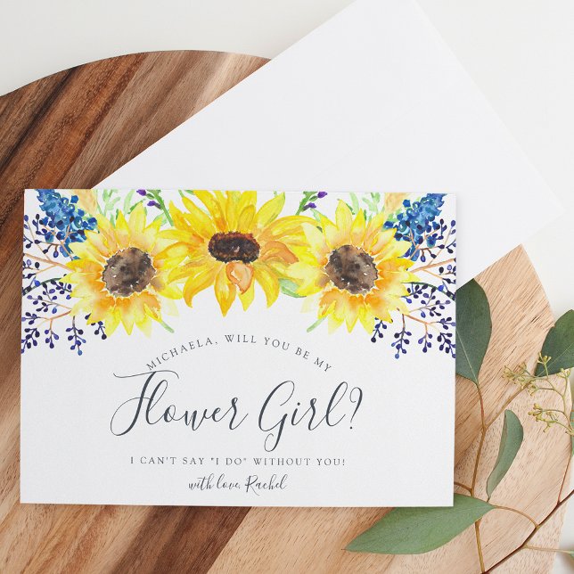 Flowerfields Be My Flower Girl Card (Creator Uploaded)
