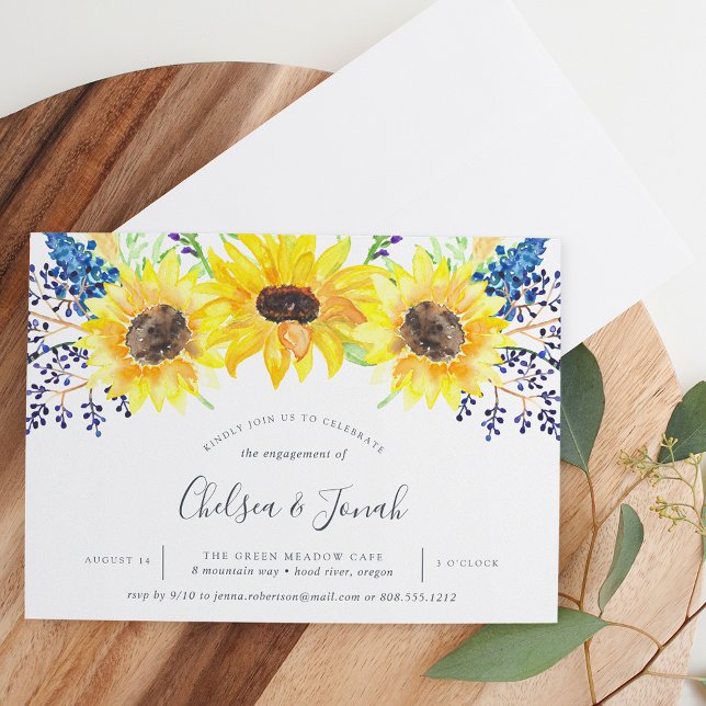 Flowerfields Engagement Party Invitation (Creator Uploaded)