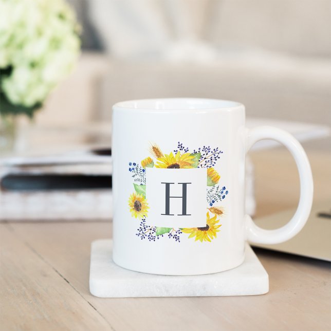 Flowerfields Monogram Coffee Mug (Creator Uploaded)