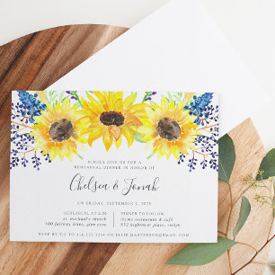 Flowerfields Rehearsal Dinner Invitation