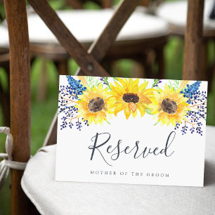 Flowerfields "Reserved" Wedding Sign