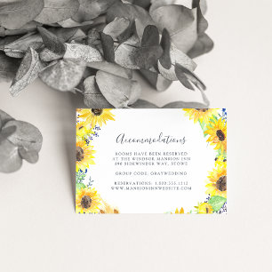 Flowerfields   Wedding Hotel Accommodation Cards