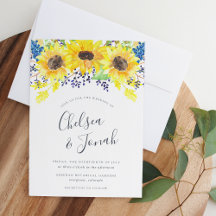 Flowerfields Wedding Invitation